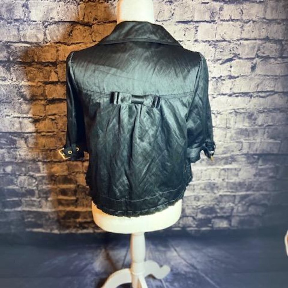 JUICY Couture Silky Babydoll Double Breasted Coat M - Picture 3 of 6